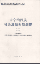永宁纳西族社会及母系制调查封面