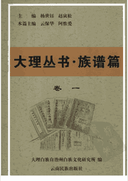 大理丛书 族谱篇封面